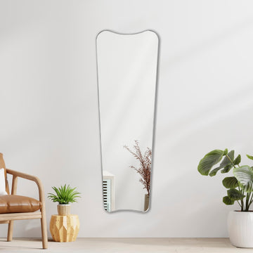 Alfie 20 in. W x 59 in. H Large Rectangular Metal Framed Wall Mounted Full-Length Mirror - JONATHAN Y